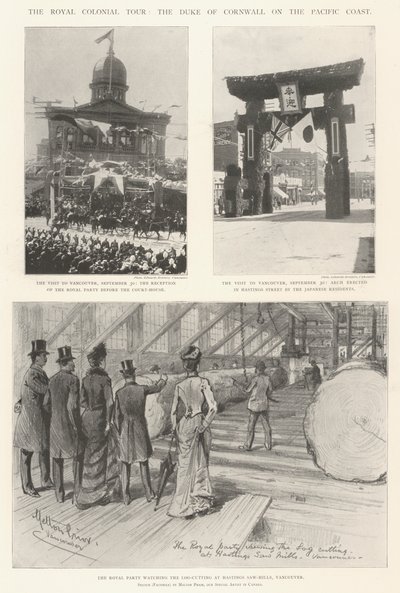 The Royal Colonial Tour, the Duke of Cornwall on the Pacific Coast by Melton Prior